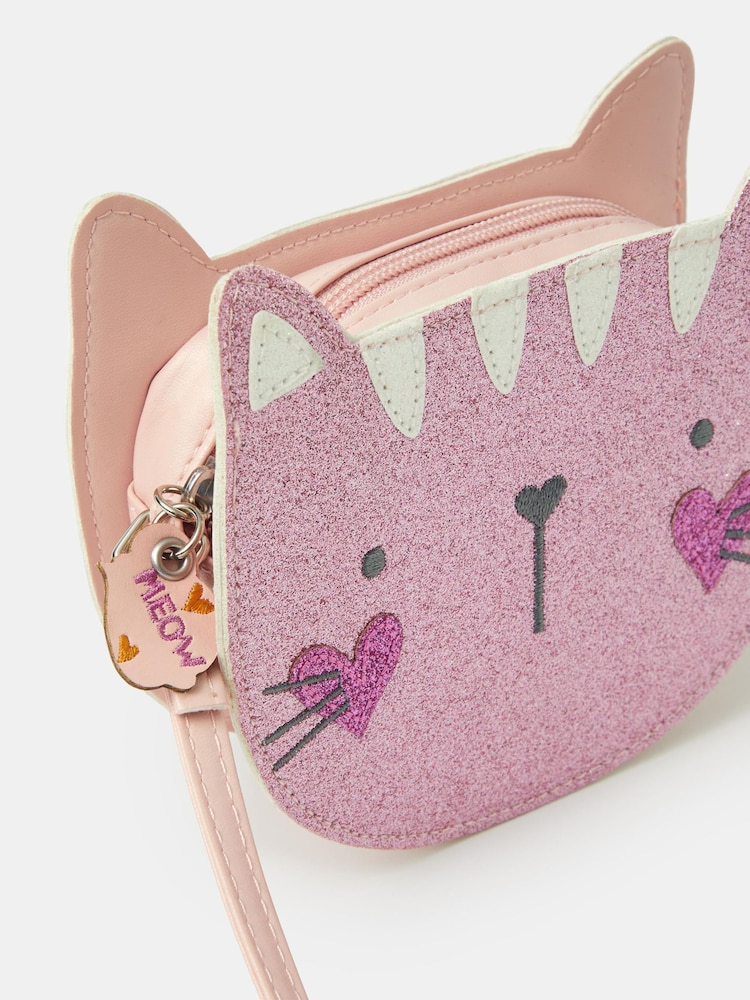 Angels By Accessorize Glitter Cat Cross-Body Bag - Imagen 2 de 2 Angels By Accessorize Glitter Cat Cross-Body Bag - Imagen 2 de 2