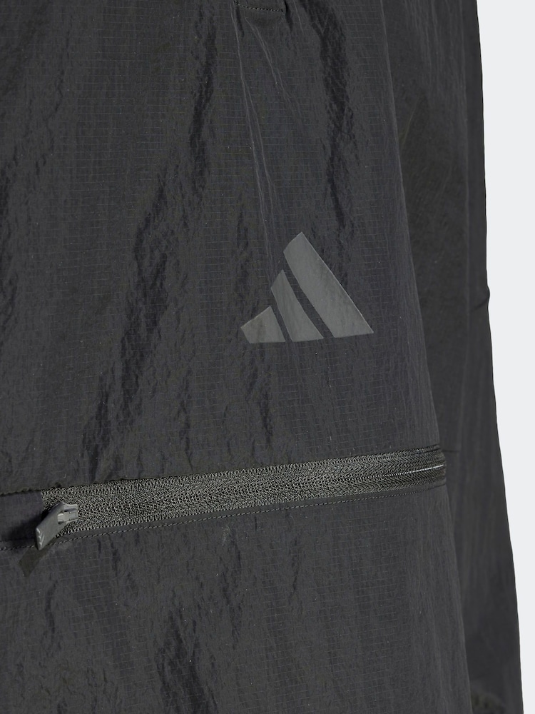 adidas Black Future Icons 3-Stripes Woven Half-Zip Sweatshirt - Image 5 of 6