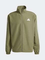 أخضر - بدلة رياضة أساسية منسوجة مُزيّنة بـ 3 خطوط من adidas Sportswear - صورة 7 من 8