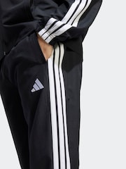 črna - adidas Sportswear Basic 3-črtast; progast Tkana trenirka - Slika 5 iz 8