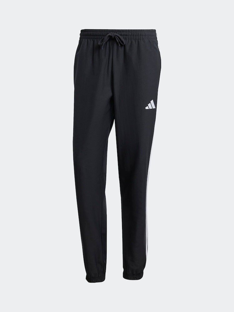 črna - adidas Sportswear Basic 3-črtast; progast Tkana trenirka - Slika 8 iz 8