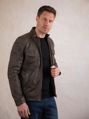 Lakeland Leather Brown Warwick Leather Jacket - Image 4 of 9