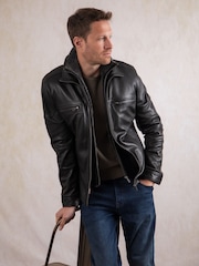 Lakeland Leather Black Gosforth Leather Jacket - Image 2 of 9