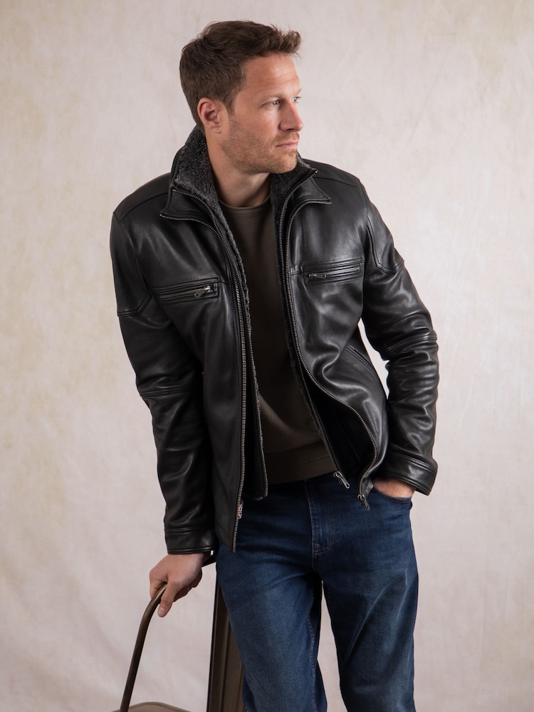 Lakeland Leather Black Gosforth Leather Jacket - Image 2 of 9