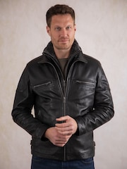Lakeland Leather Black Gosforth Leather Jacket - Image 7 of 9