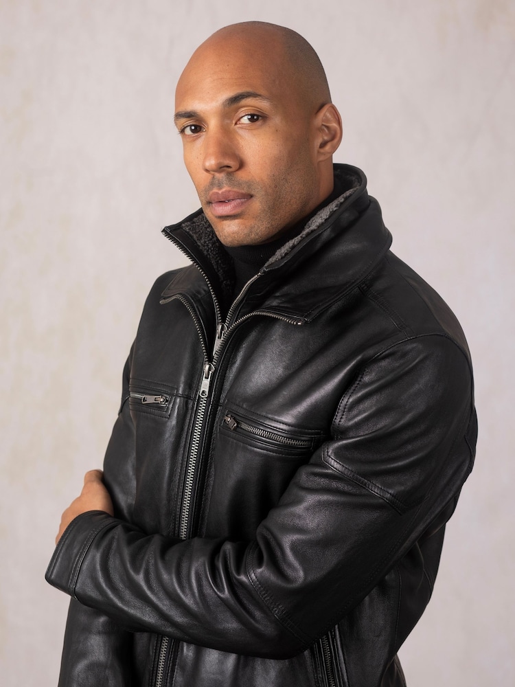 Lakeland Leather Black Gosforth Leather Jacket - Image 8 of 8 Lakeland Leather Black Gosforth Leather Jacket - Image 8 of 8