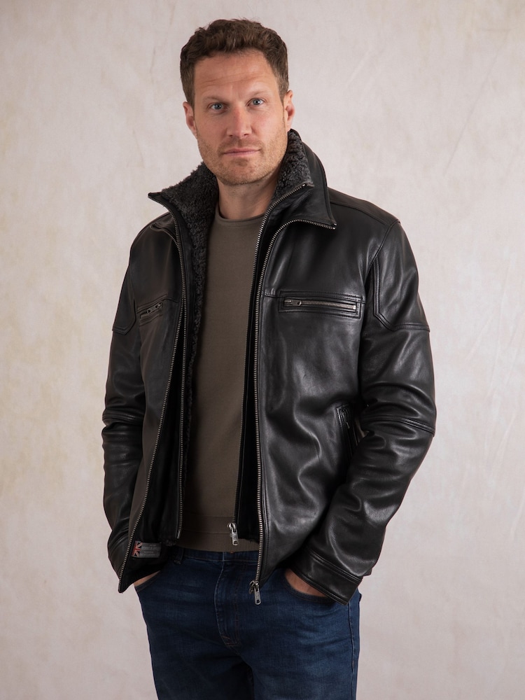 Lakeland Leather Black Gosforth Leather Jacket - Image 9 of 9