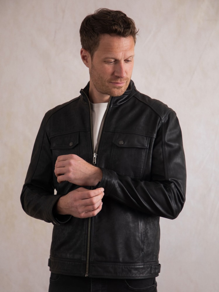 Lakeland Leather Black Warwick Leather Jacket - Image 9 of 9