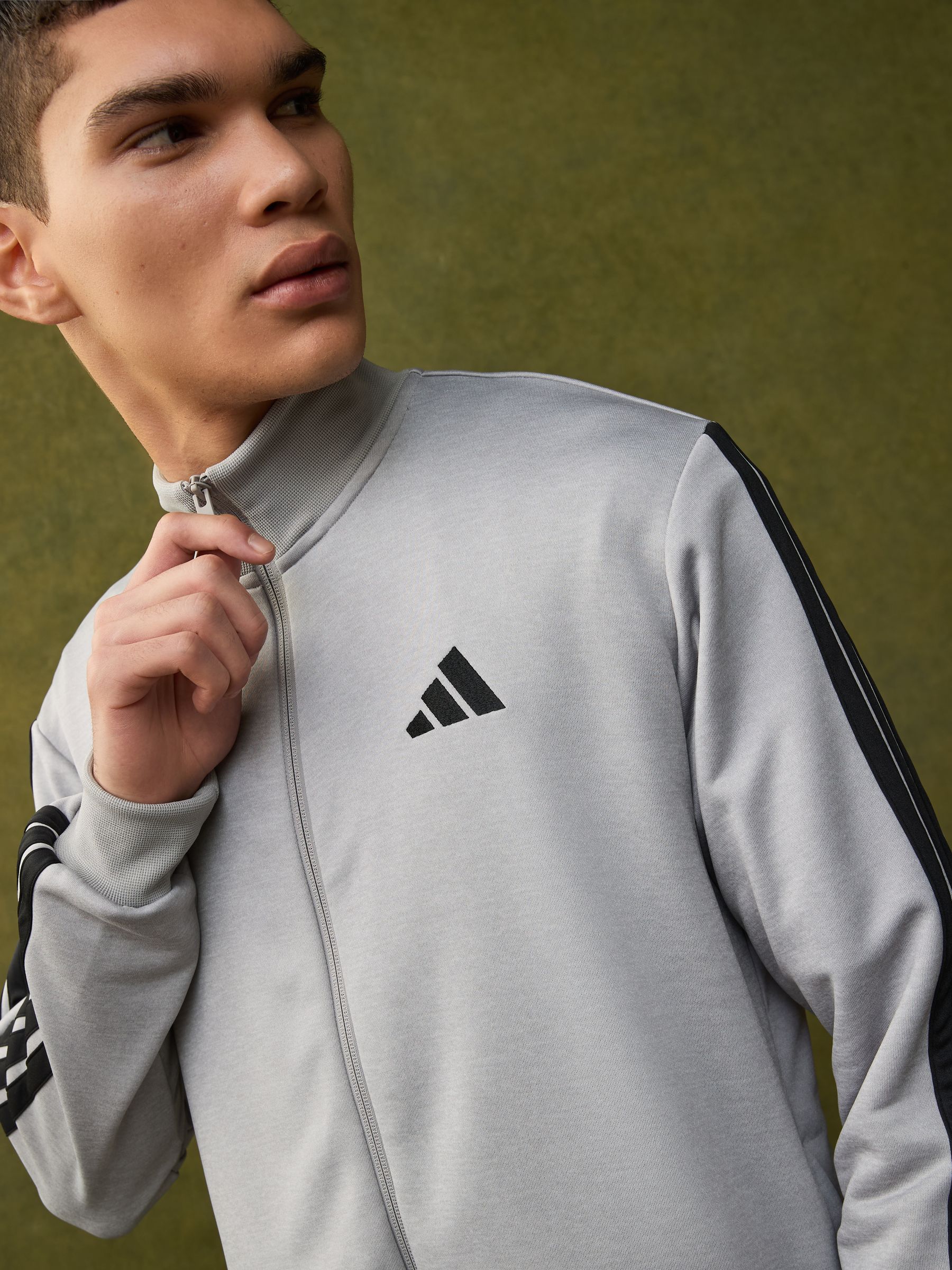 Buy adidas Grey Sportswear 3-Stripes Fleece Tracksuit from Next USA