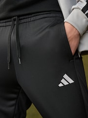 adidas Grey Sportswear 3-Stripes Fleece Tracksuit - Image 4 of 12