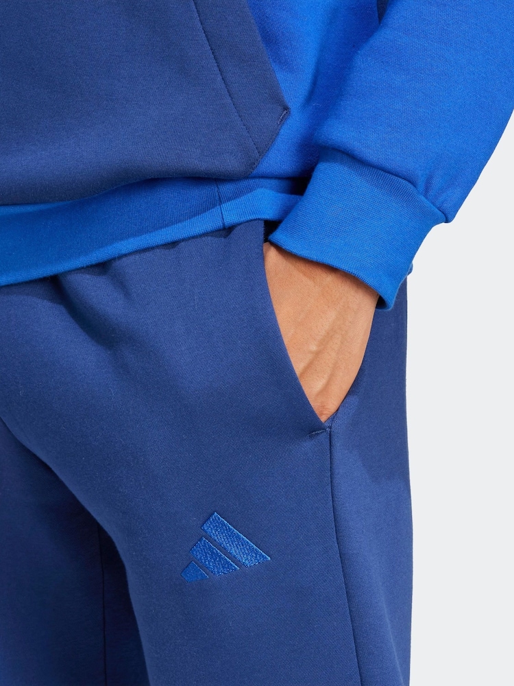أزرق - adidas Sportswear Fleece Colorblock Hooded Tracksuit - صورة 7 من 7