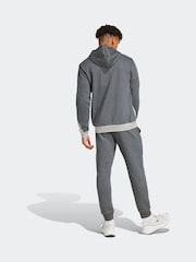 رمادي - adidas Sportswear Fleece Colorblock Hooded Tracksuit - صورة 2 من 8