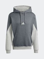 رمادي - adidas Sportswear Fleece Colorblock Hooded Tracksuit - صورة 7 من 8