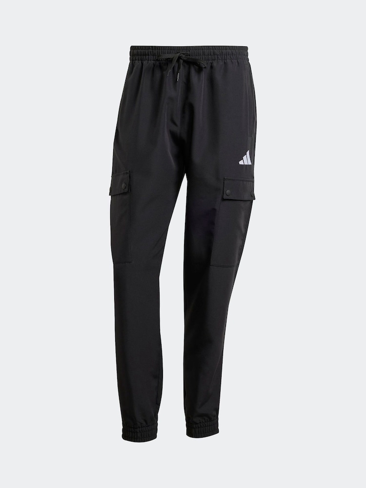 adidas Black Sportswear Woven Cargo Tracksuit - Image 8 of 8