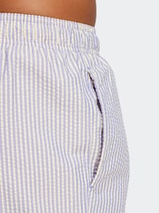 adidas Blue Stripey Classics Swim Shorts - Image 5 of 6