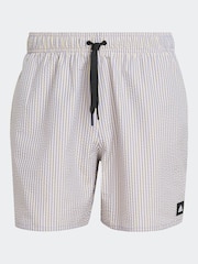 adidas Blue Stripey Classics Swim Shorts - Image 6 of 6