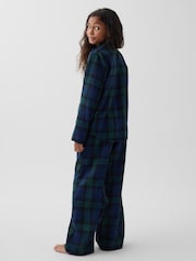 Gap Green/Navy Check Flannel Pyjamas Set (6-13yrs) - Image 2 of 4