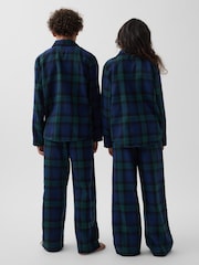 Gap Green/Navy Check Flannel Pyjamas Set (6-13yrs) - Image 4 of 4