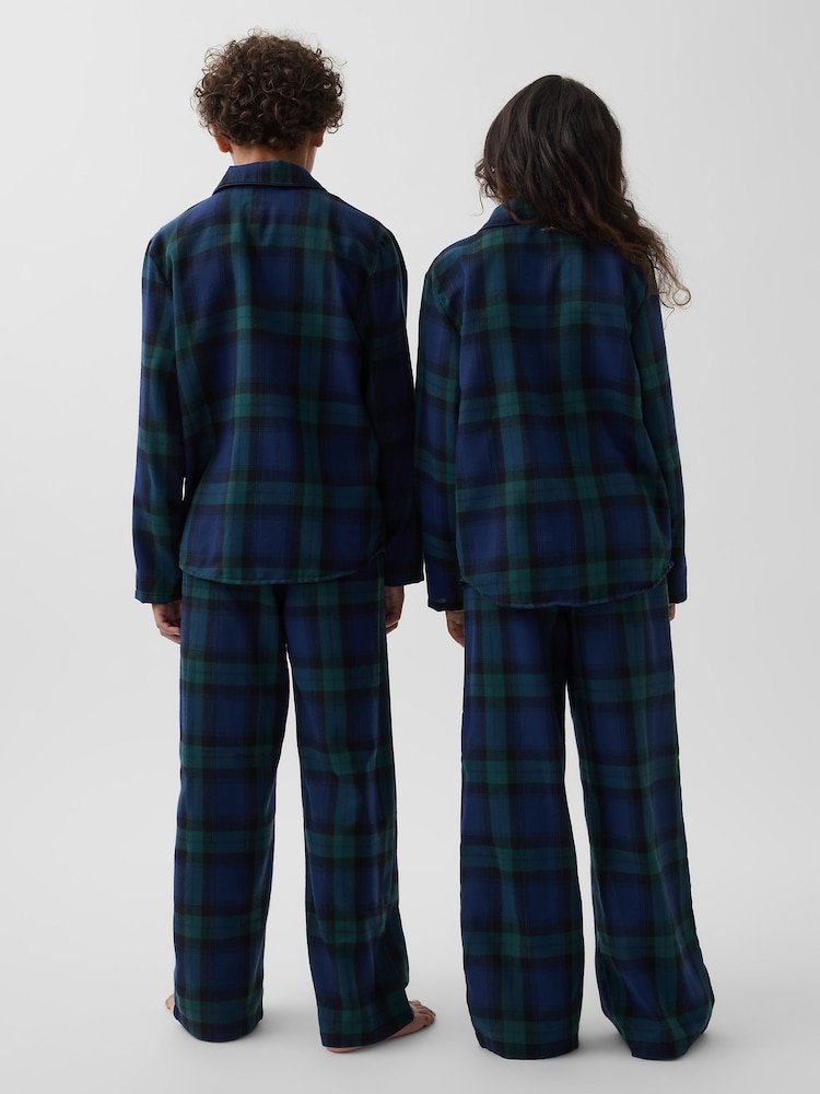 Gap Green/Navy Check Flannel Pyjamas Set (6-13yrs) - Image 4 of 4 Gap Green/Navy Check Flannel Pyjamas Set (6-13yrs) - Image 4 of 4