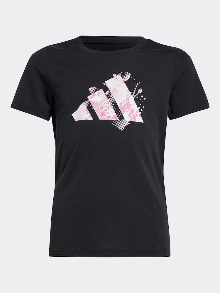 Negro - adidas Flower Print Training Graphic T-Shirt - Imagen 6 de 6