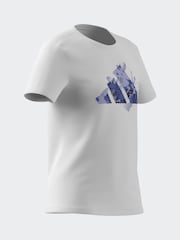 Blanco - adidas Flower Print Training Graphic T-Shirt - Imagen 13 de 13