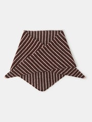 Accessorize Brown Stripe Knitted Triangle Scarf - Image 1 of 1