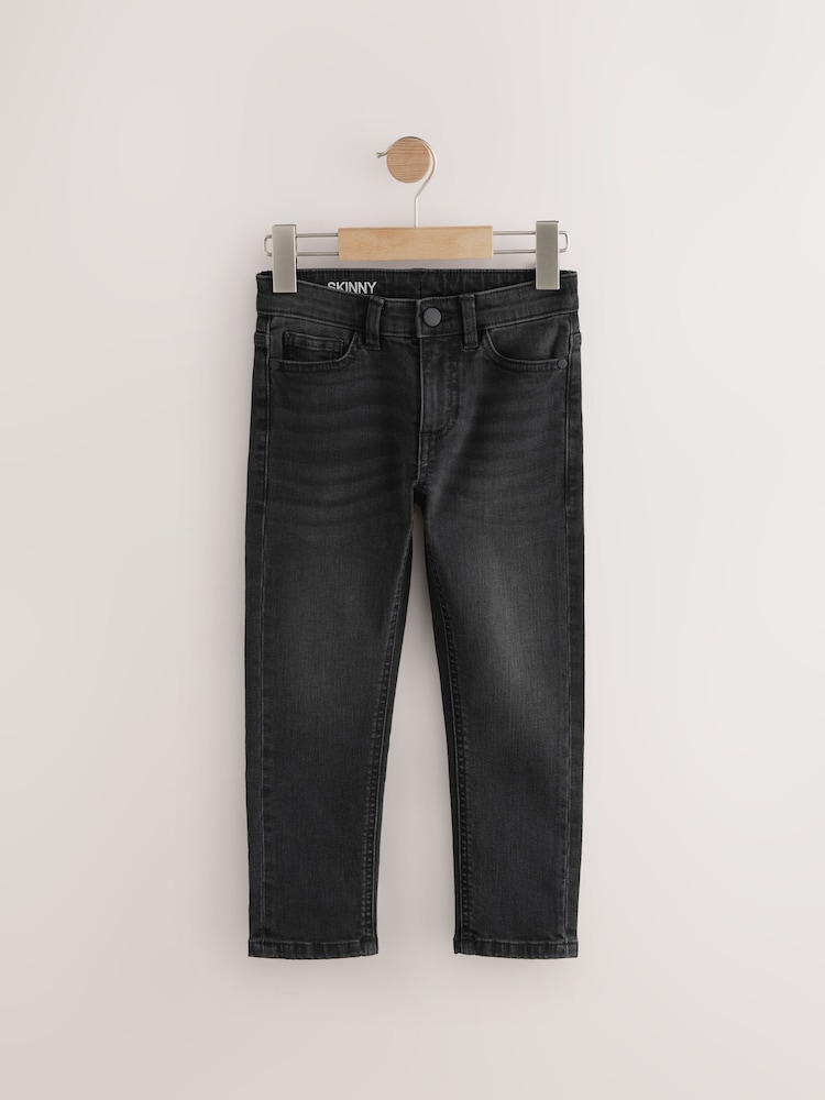 Washed Black Skinny Fit Stretch Jeans (3-17yrs) - Image 1 of 4