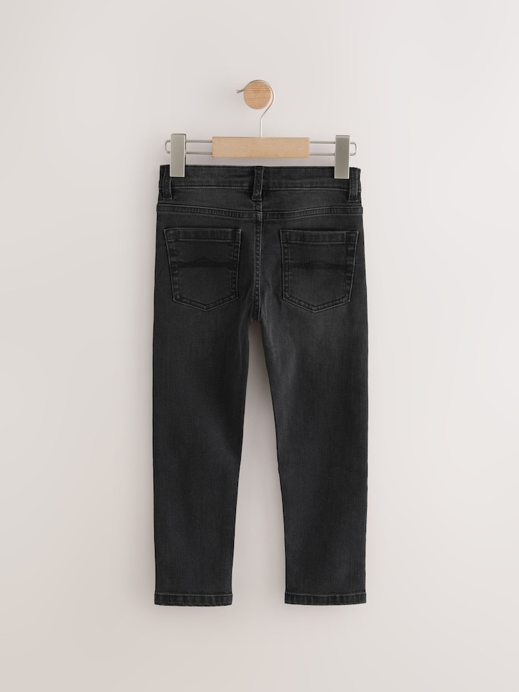Washed Black Skinny Fit Stretch Jeans (3-17yrs) - Image 2 of 4