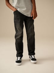 Washed Black Loose Fit Stretch Jeans (3-17yrs) - Image 1 of 8
