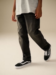 Washed Black Loose Fit Stretch Jeans (3-17yrs) - Image 4 of 8