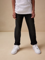 Washed Black Regular Fit Stretch Jeans (3-17yrs) - Image 1 of 4