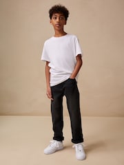 Washed Black Regular Fit Stretch Jeans (3-17yrs) - Image 2 of 4