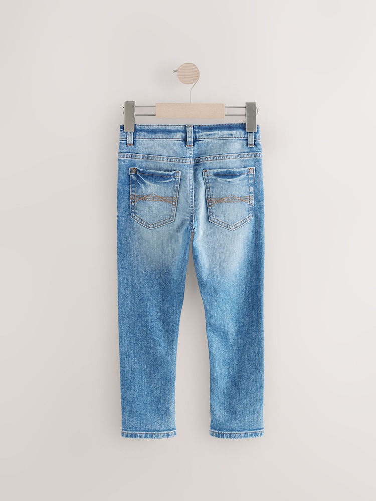 Mid Blue Skinny Fit Stretch Jeans (3-17yrs) - Image 2 of 4 Mid Blue Skinny Fit Stretch Jeans (3-17yrs) - Image 2 of 4