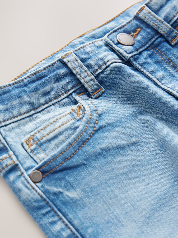 Mid Blue Skinny Fit Stretch Jeans (3-17yrs) - Image 3 of 4