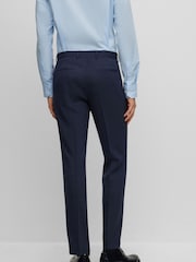 BOSS Blue BOSS Regular Fit Micro Pattern Trousers in Stretch Cloth - Image 2 of 7