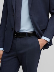 BOSS Blue BOSS Regular Fit Micro Pattern Trousers in Stretch Cloth - Image 4 of 7