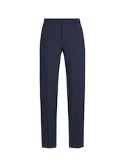 BOSS Blue BOSS Regular Fit Micro Pattern Trousers in Stretch Cloth - Image 5 of 7