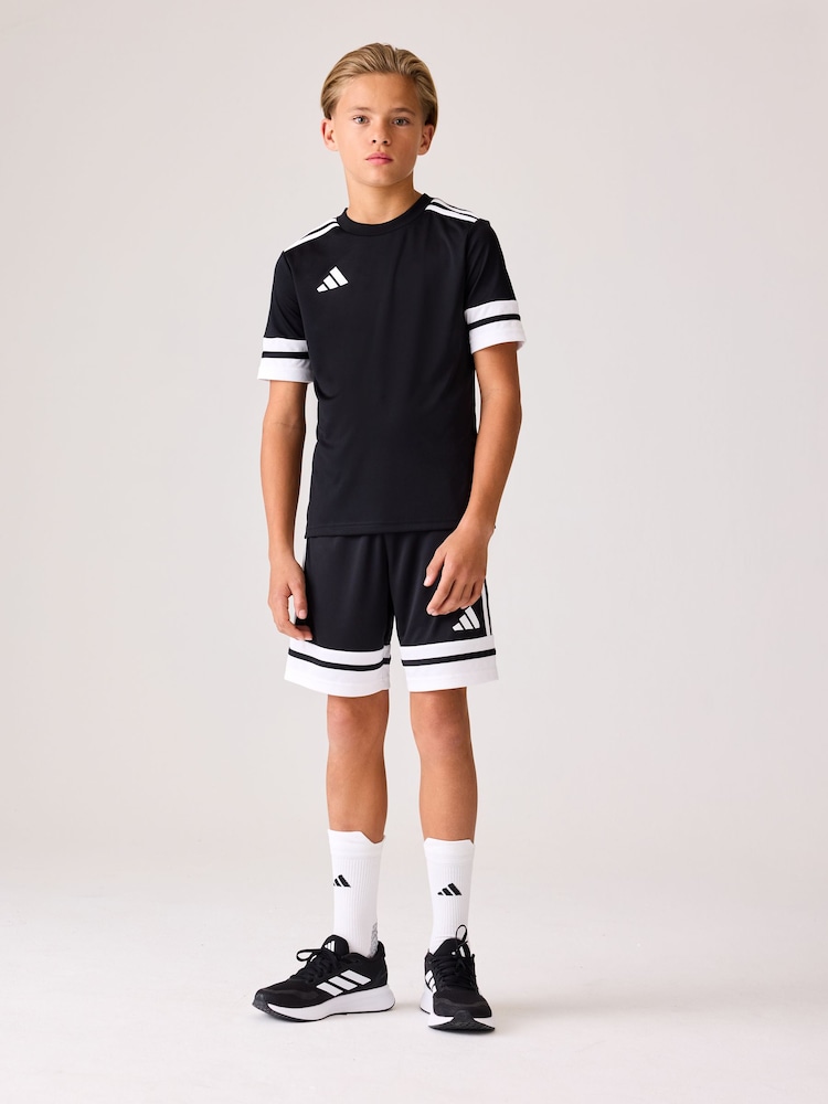 adidas Black/White Squadra 25 T-Shirt - Image 1 of 7