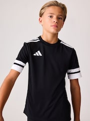 adidas Black/White Squadra 25 T-Shirt - Image 3 of 7