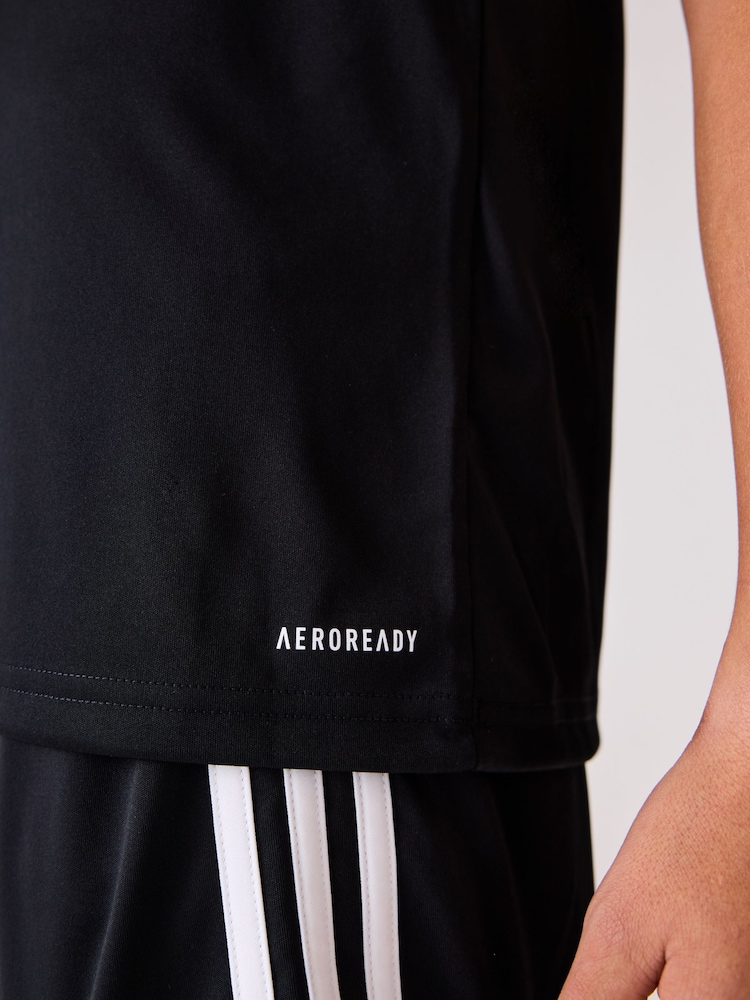 adidas Black/White Squadra 25 T-Shirt - Image 7 of 7
