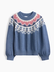 Gap Blue Crew Neck Jumper (6mths-5yrs) - Image 1 of 2