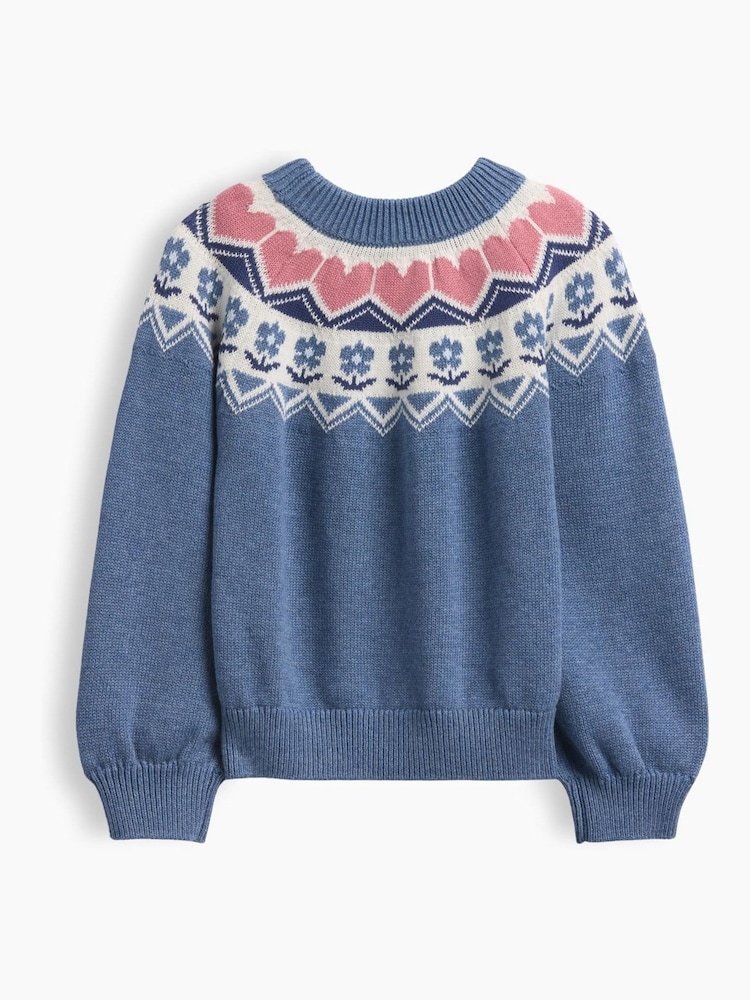 Gap Blue Crew Neck Jumper (6mths-5yrs) - Image 2 of 2 Gap Blue Crew Neck Jumper (6mths-5yrs) - Image 2 of 2