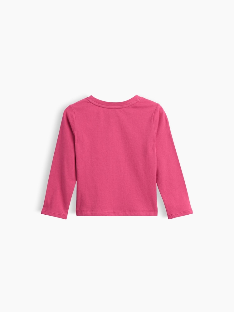 Gap Pink Hearts Graphic Long Sleeve T-Shirt (6mths-5yrs) - Image 2 of 2 Gap Pink Hearts Graphic Long Sleeve T-Shirt (6mths-5yrs) - Image 2 of 2