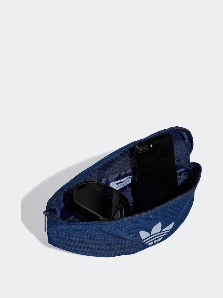 adidas originals Blue AC Waistbag - Image 3 of 5