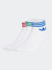 adidas originals White Trefoil Ankle Socks - Image 1 of 3