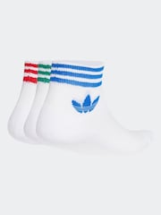 adidas originals White Trefoil Ankle Socks - Image 2 of 3