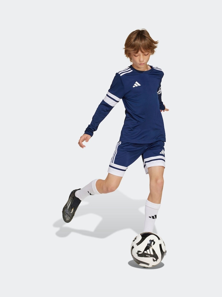 adidas Blue Squadra 25 Long Sleeve Kids Jersey - Image 1 of 6