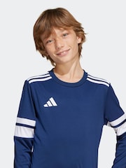 adidas Blue Squadra 25 Long Sleeve Kids Jersey - Image 2 of 6