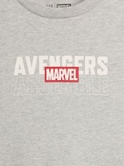 Pelēks - Gap Marvel Relaxed Graphic Long Sleeve T-Shirt (4-13yrs) - Attēls 3 no 3
