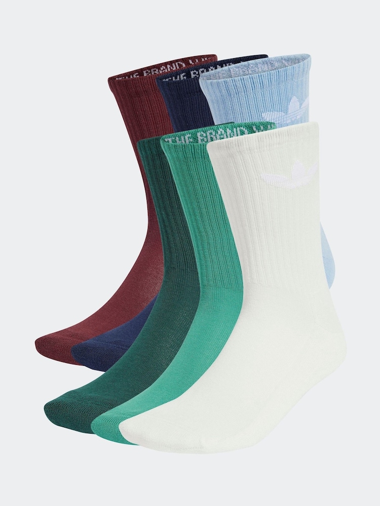 adidas originals Trefoil круглий виріз шкарпетки 6 уп - Image 1 of 2